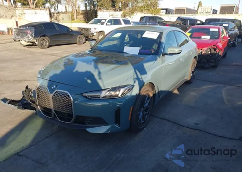 2025 BMW I4 Gran Coupe Edrive40 z USA, uszkodzony, nr VIN WBY23HD0XSFV07544